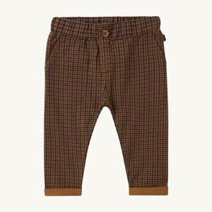 NWT - Checkered pants, 100% organic